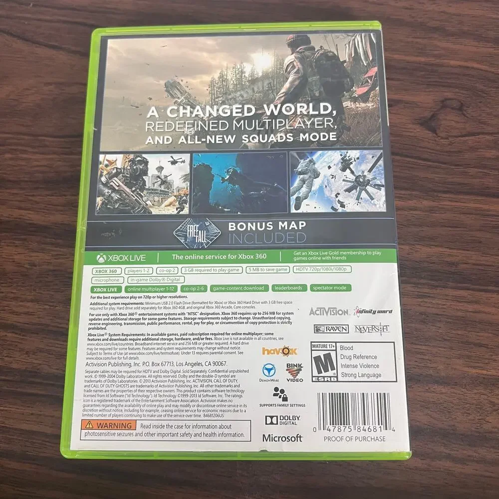 Xbox‎ 360 Lot of 3 Video Games Call of Duty Ghosts Dead Island Forza 3 CIB